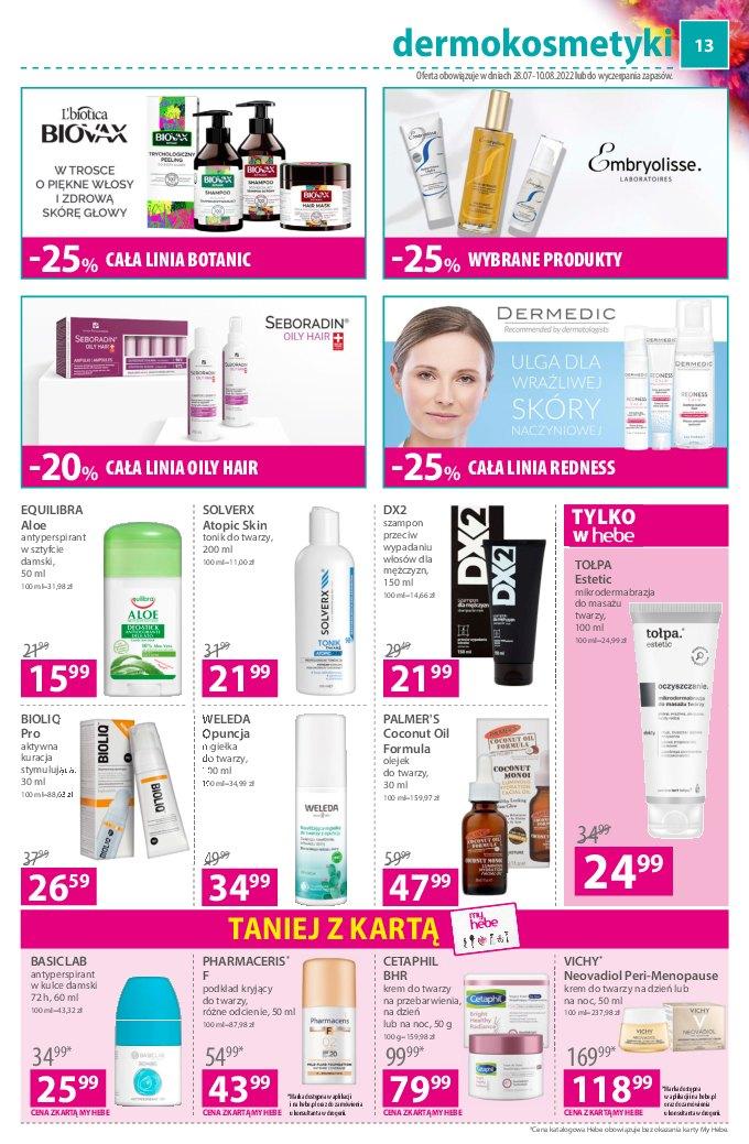 Gazetka promocyjna Hebe str. 13