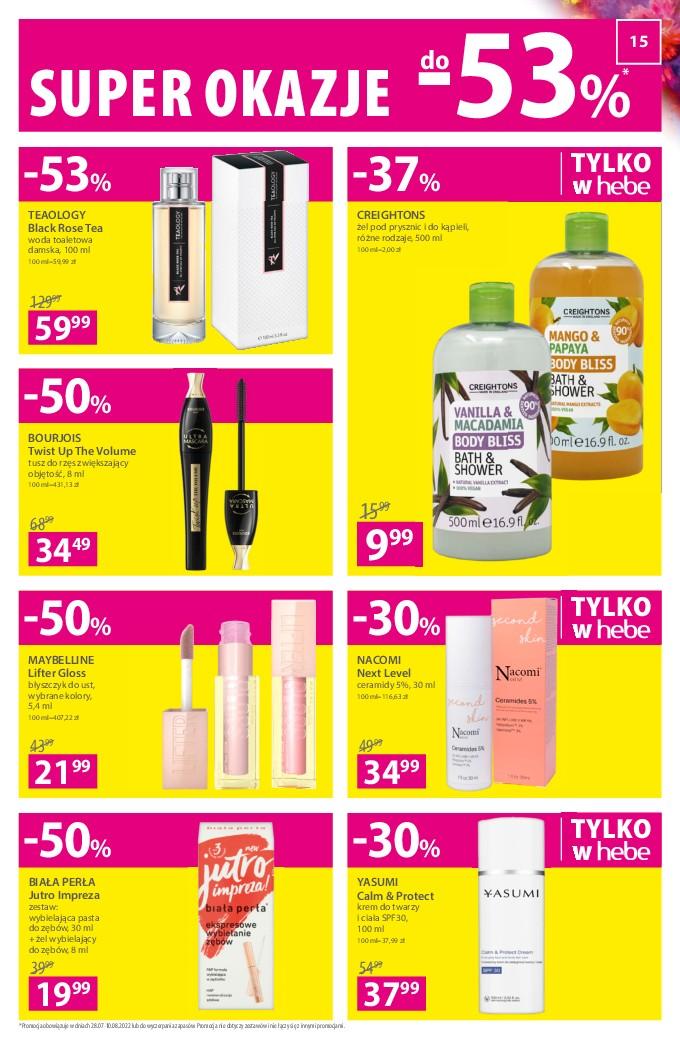 Gazetka promocyjna Hebe str. 15