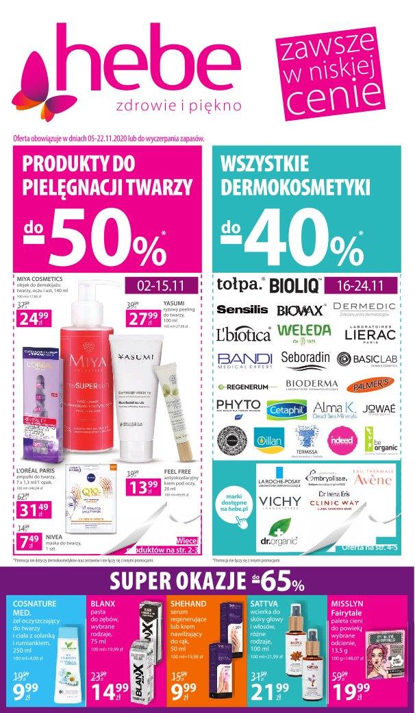 Gazetka promocyjna Hebe str. 1