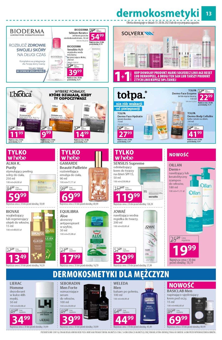 Gazetka promocyjna Hebe str. 13