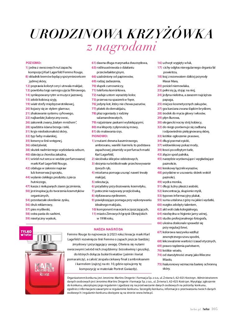 Gazetka promocyjna Hebe str. 105
