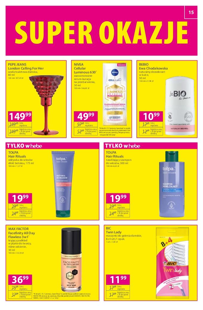 Gazetka promocyjna Hebe str. 15