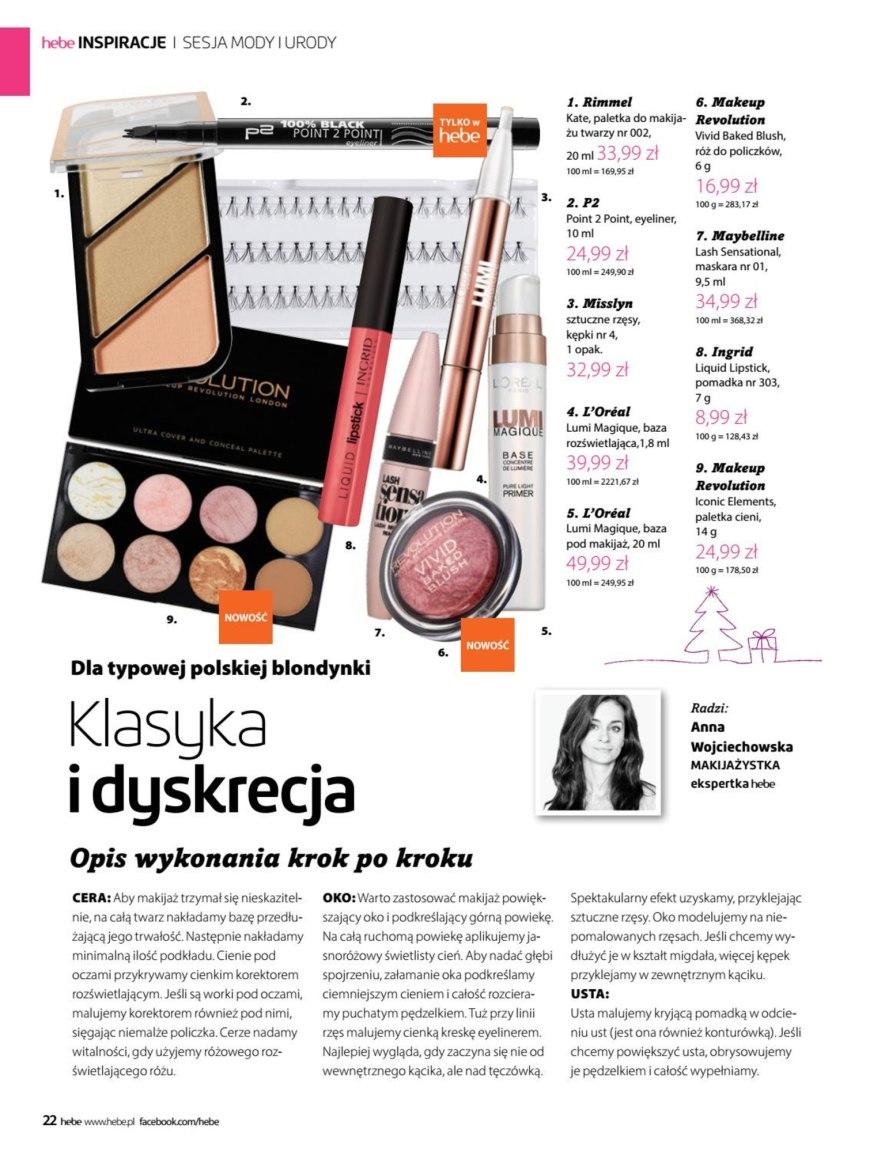 Gazetka promocyjna Hebe str. 22