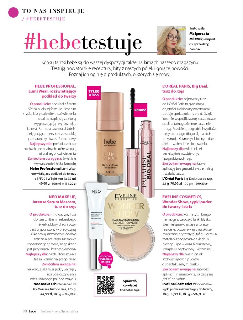 Gazetka promocyjna Hebe str. 98
