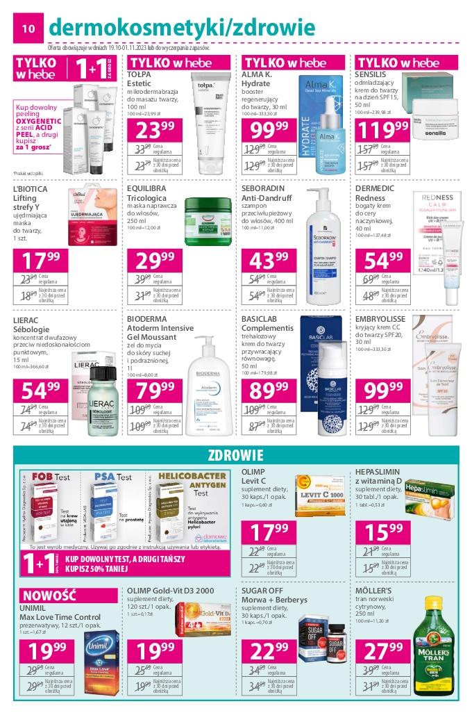 Gazetka promocyjna Hebe str. 10