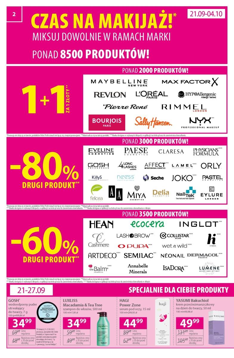 Gazetka promocyjna Hebe str. 2