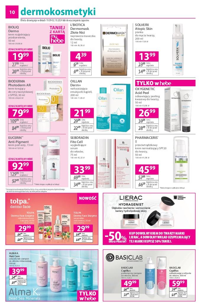 Gazetka promocyjna Hebe str. 10