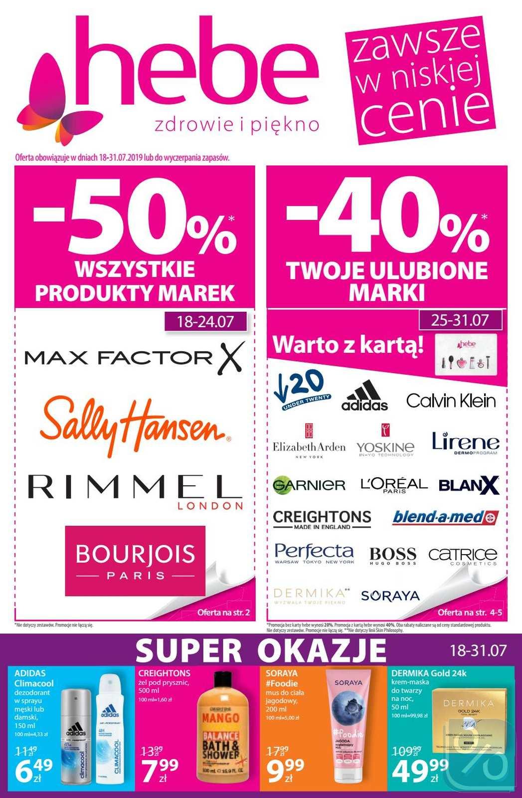 Gazetka promocyjna Hebe str. 1