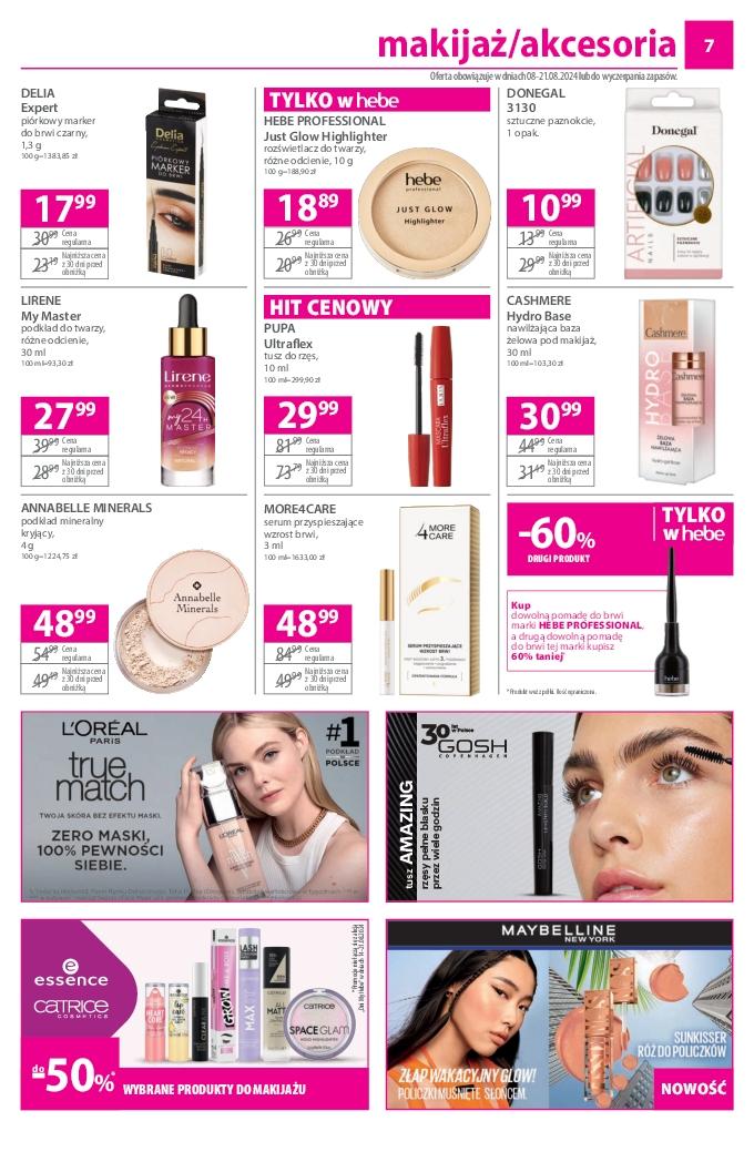 Gazetka promocyjna Hebe str. 7
