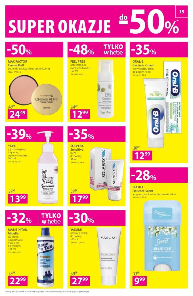 Gazetka promocyjna Hebe str. 15