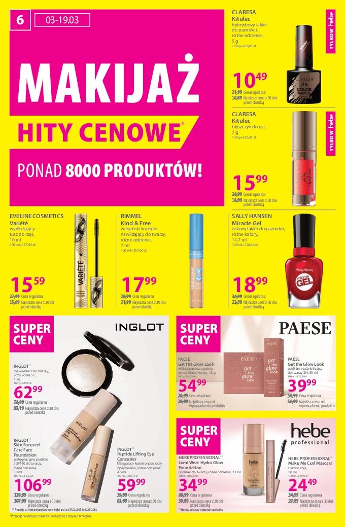 Gazetka promocyjna Hebe str. 6
