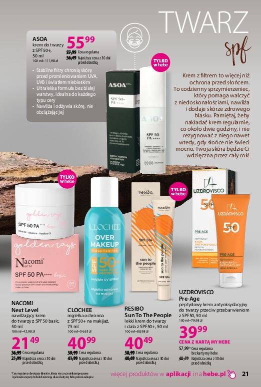 Gazetka promocyjna Hebe str. 21