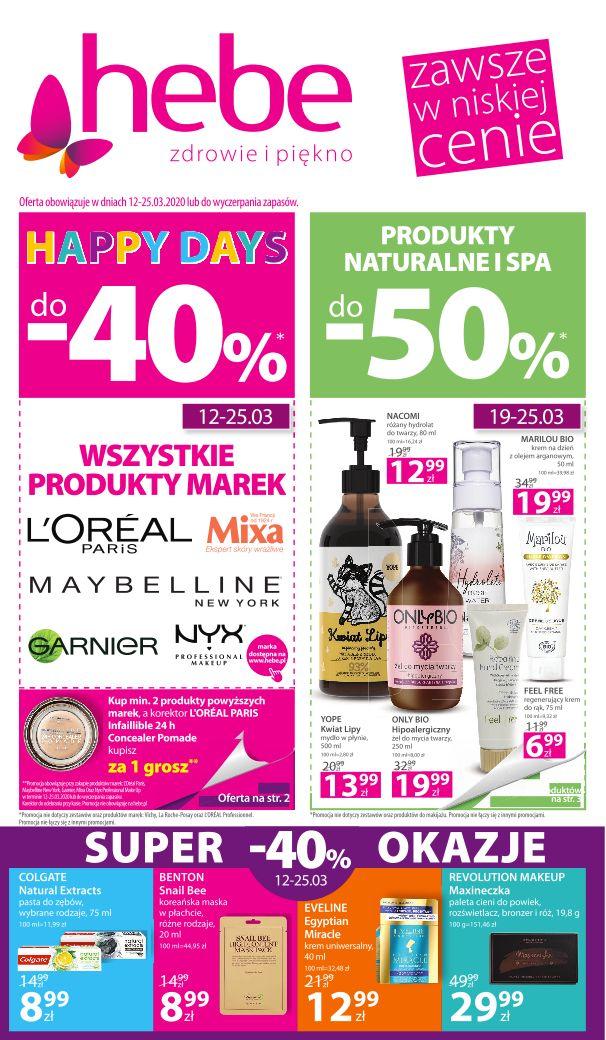 Gazetka promocyjna Hebe str. 1