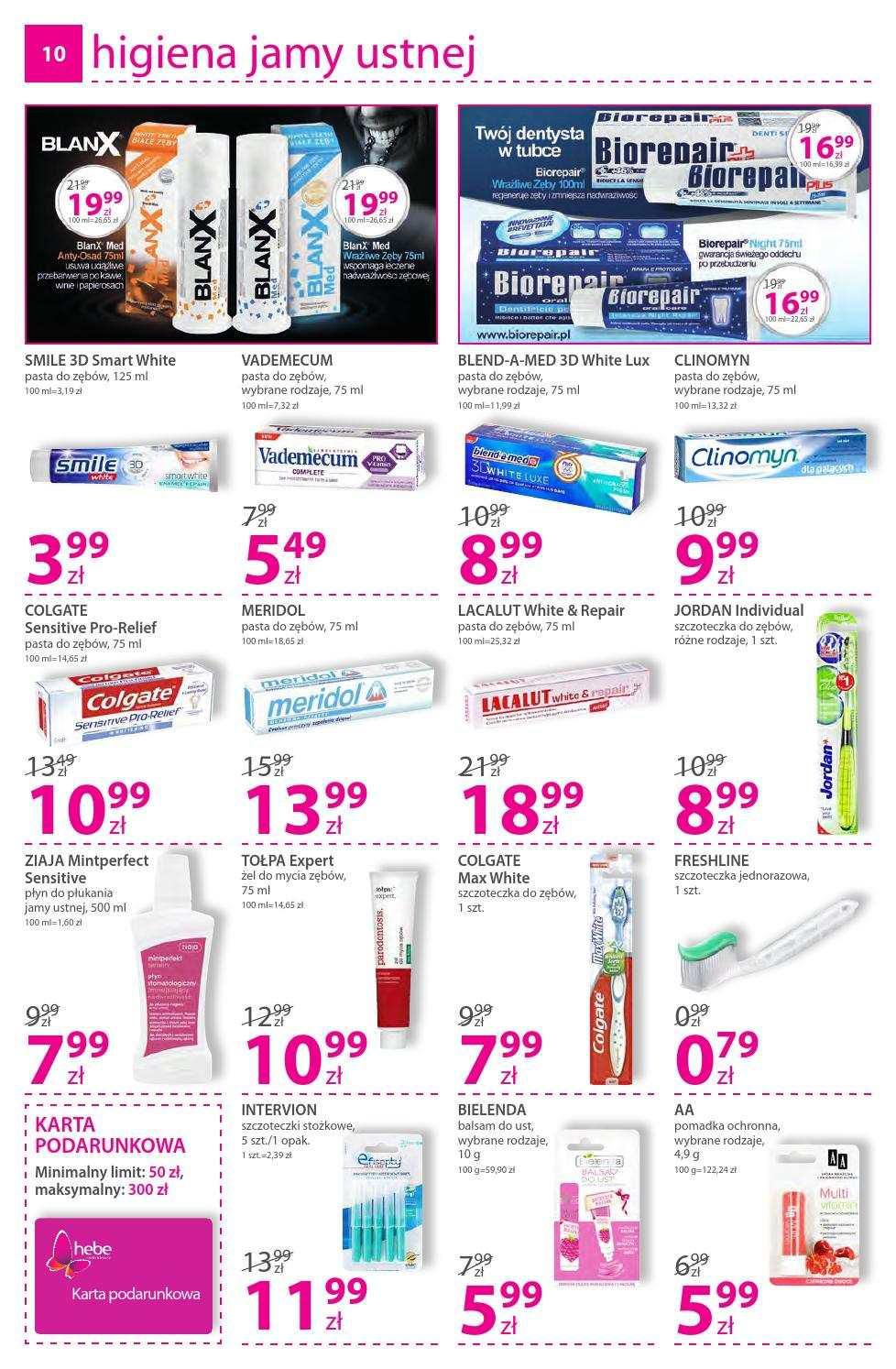 Gazetka promocyjna Hebe str. 10