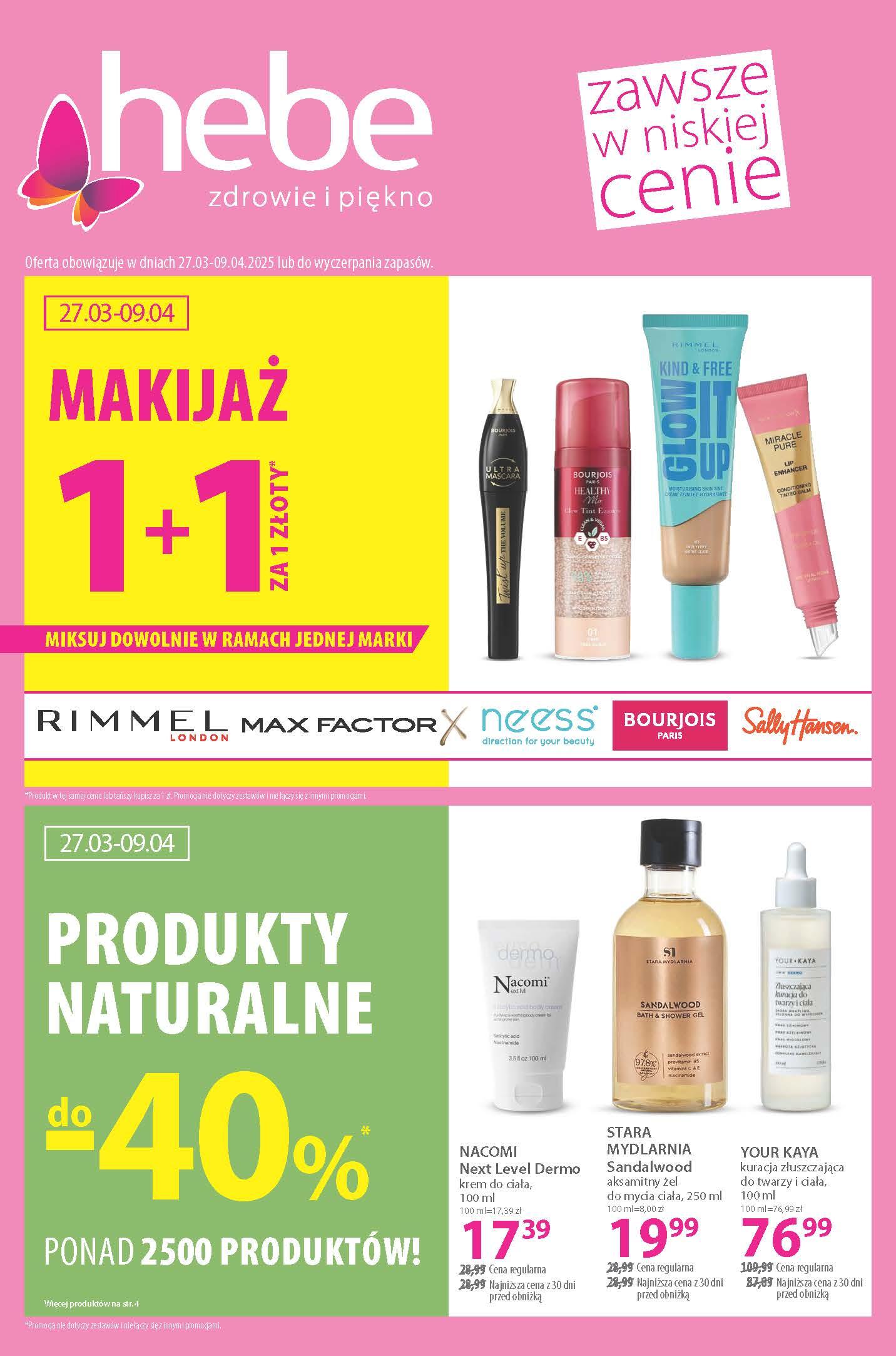 Gazetka promocyjna Hebe str. 1