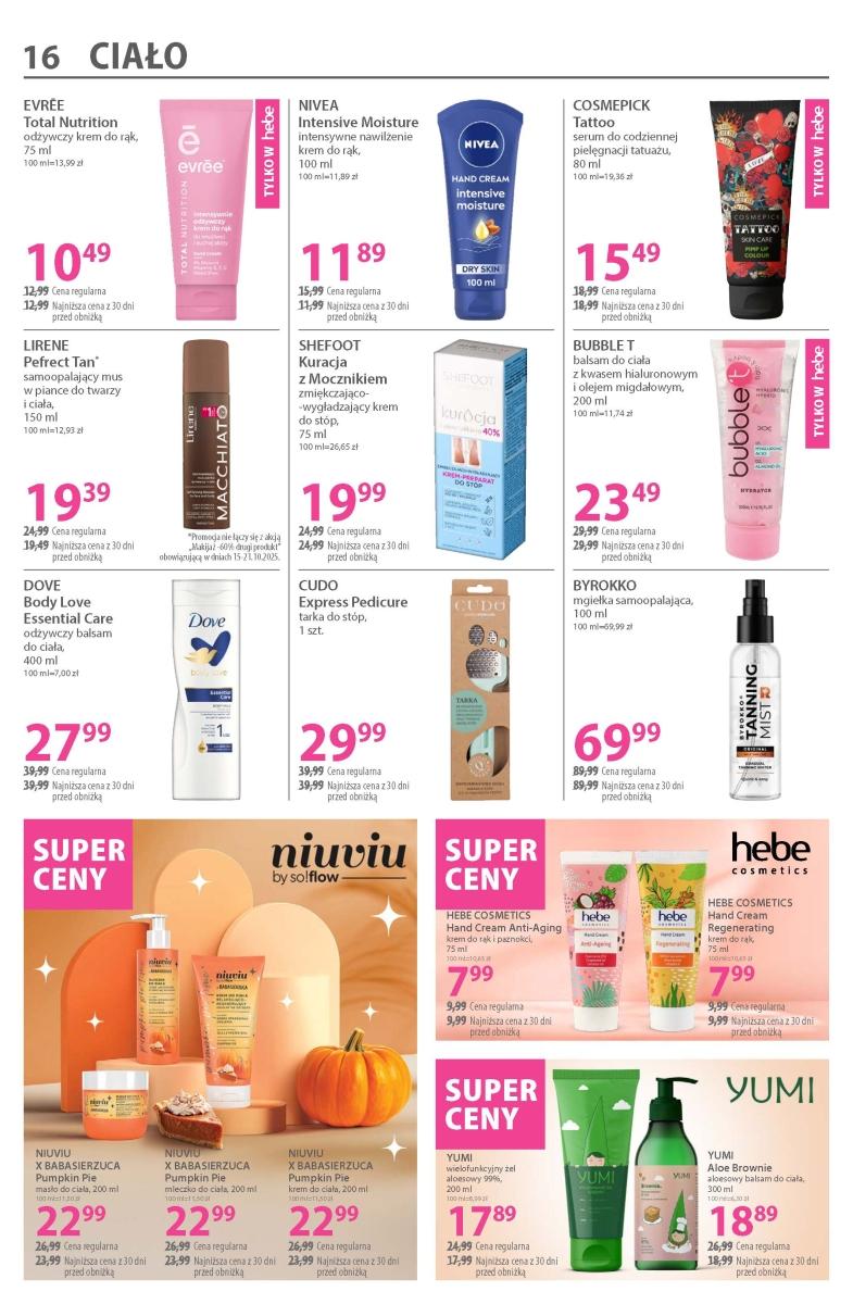 Gazetka promocyjna Hebe str. 16