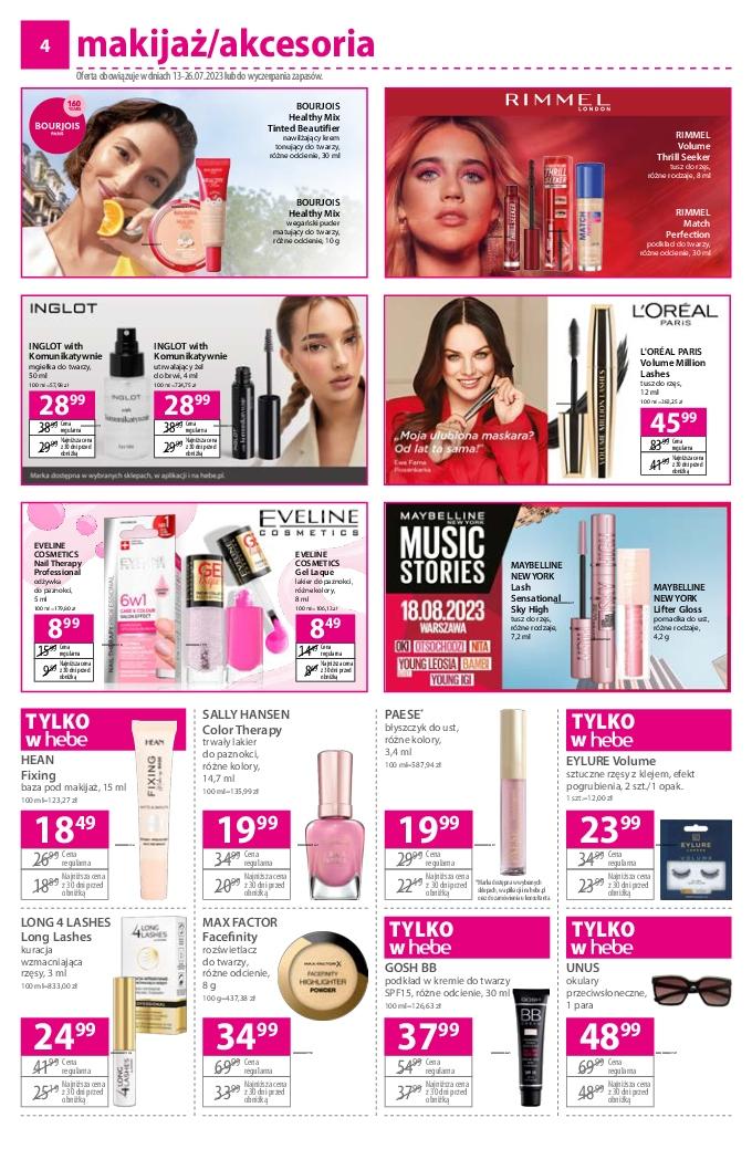 Gazetka promocyjna Hebe str. 4