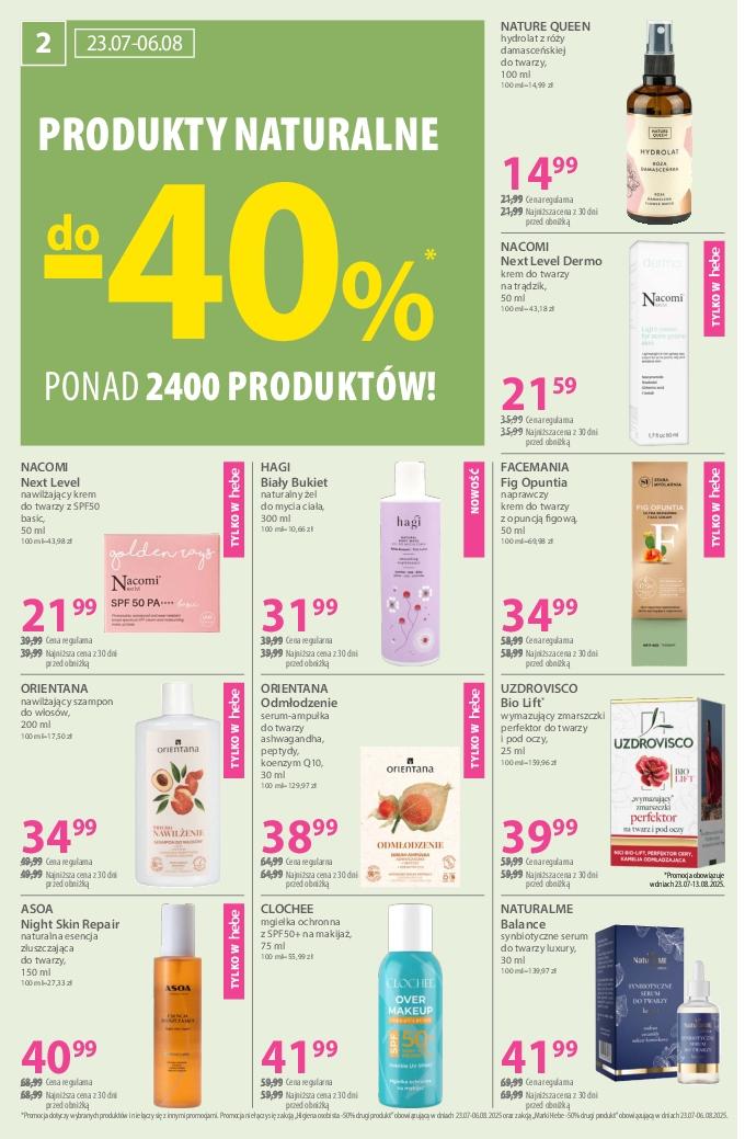 Gazetka promocyjna Hebe str. 2