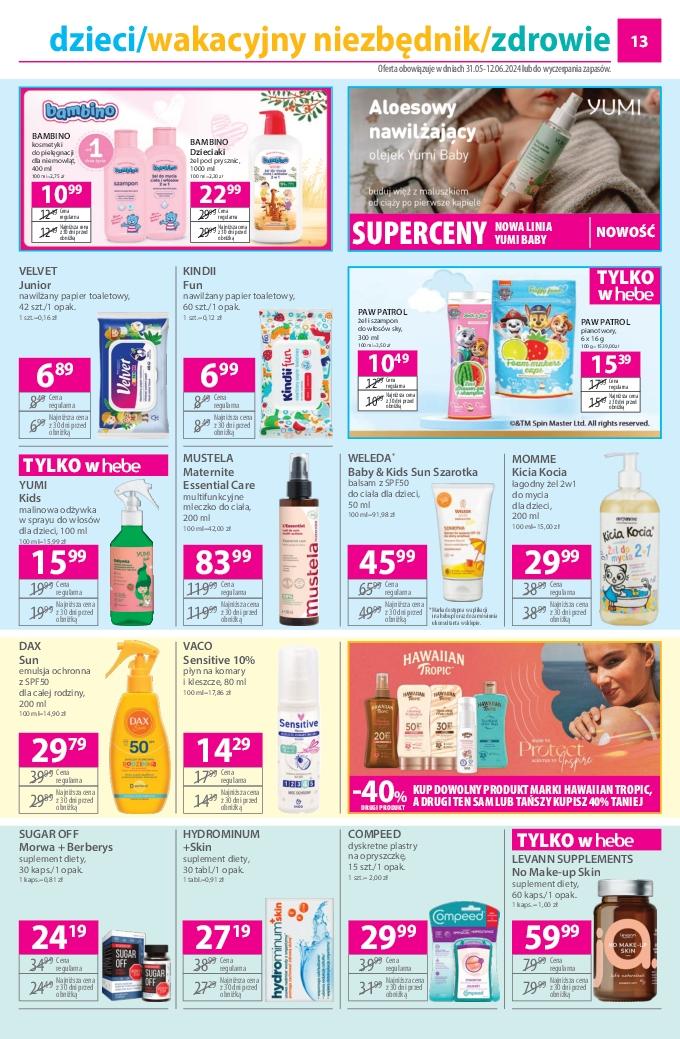 Gazetka promocyjna Hebe str. 13