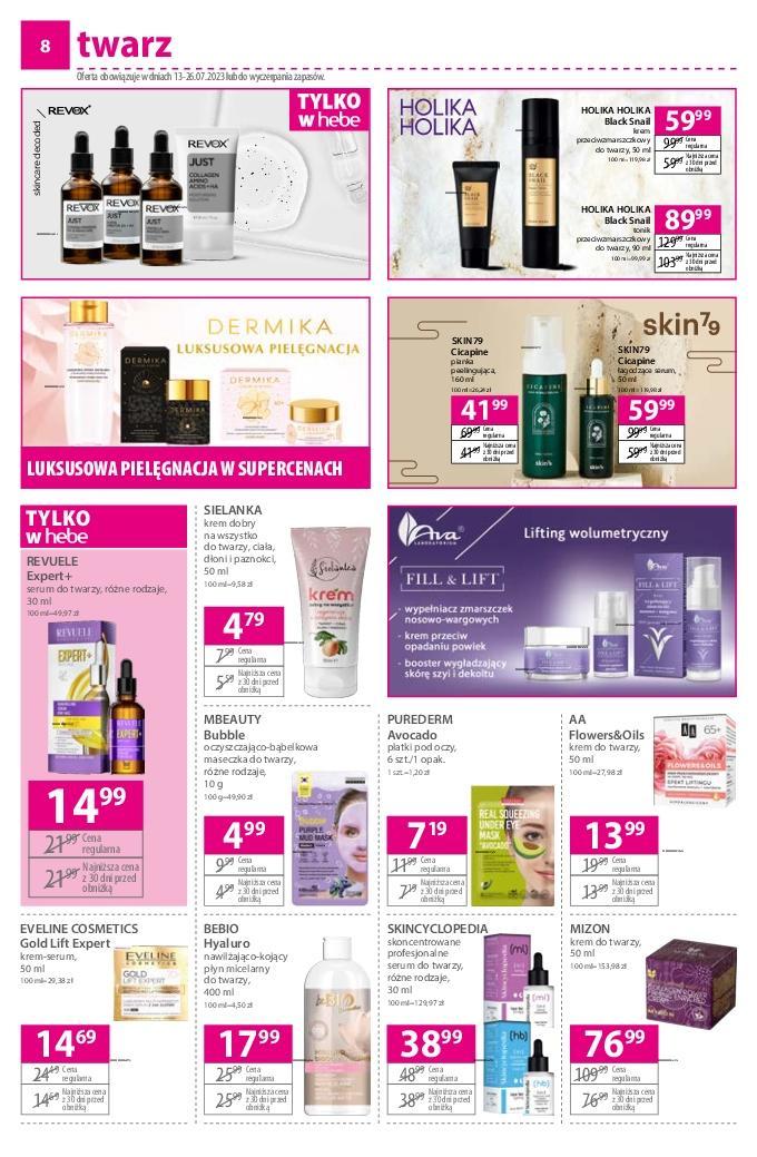 Gazetka promocyjna Hebe str. 8