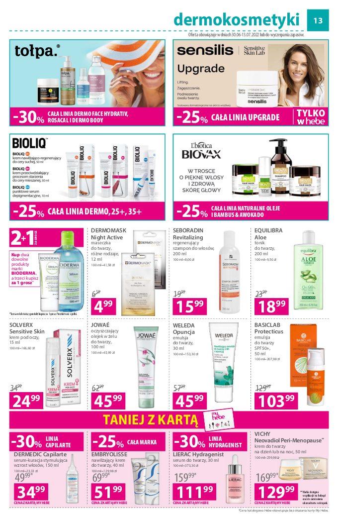 Gazetka promocyjna Hebe str. 13