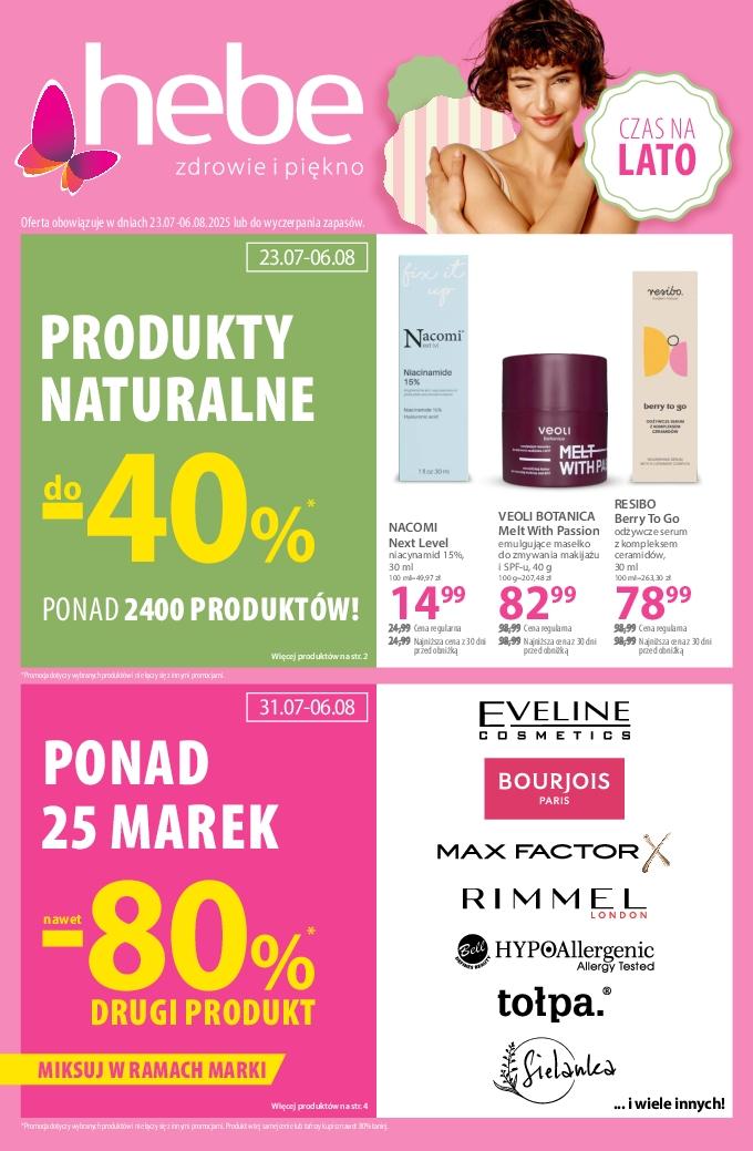 Gazetka promocyjna Hebe str. 1