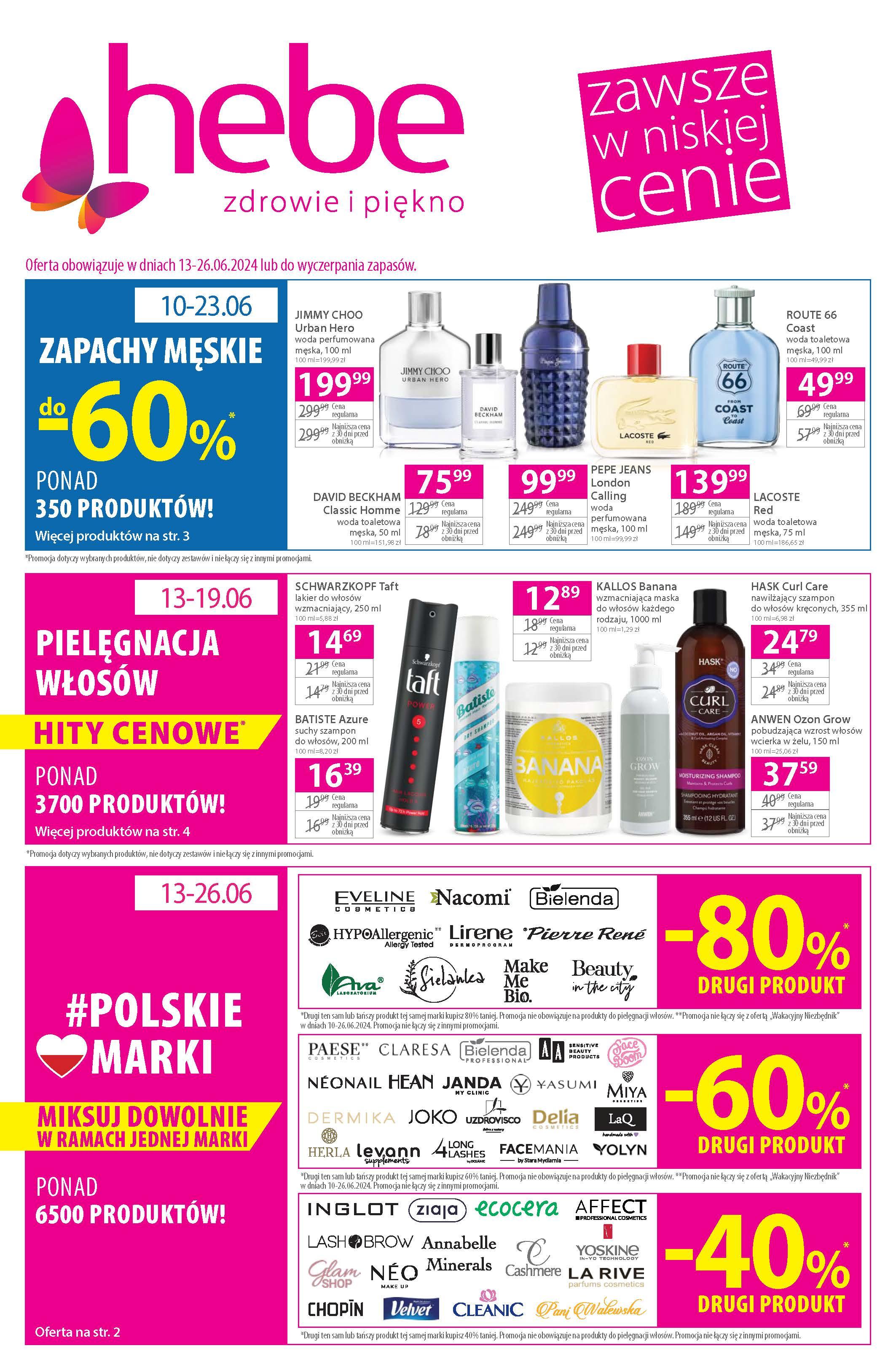 Gazetka promocyjna Hebe str. 1