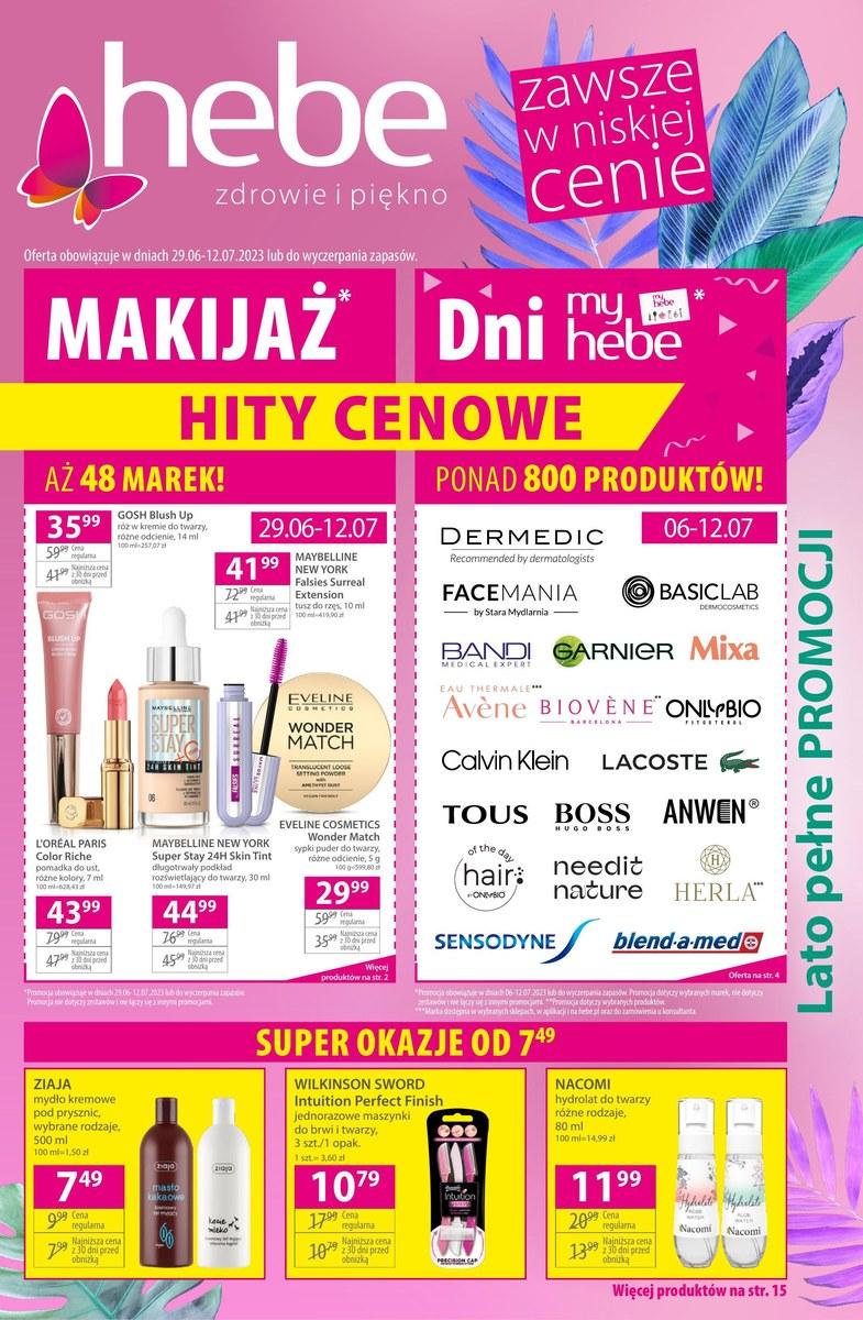 Gazetka promocyjna Hebe str. 1