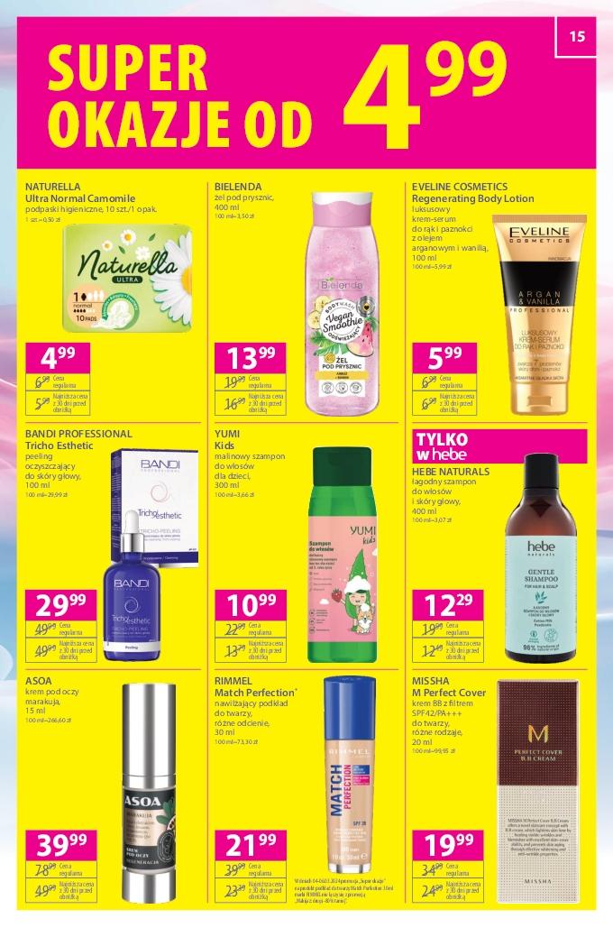 Gazetka promocyjna Hebe str. 15