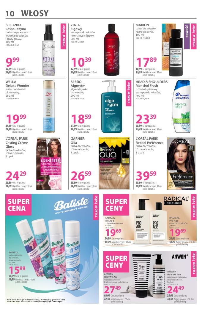 Gazetka promocyjna Hebe str. 10