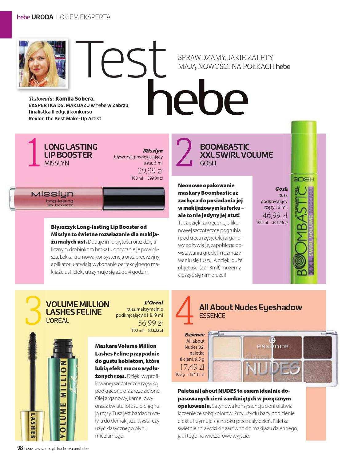 Gazetka promocyjna Hebe str. 98