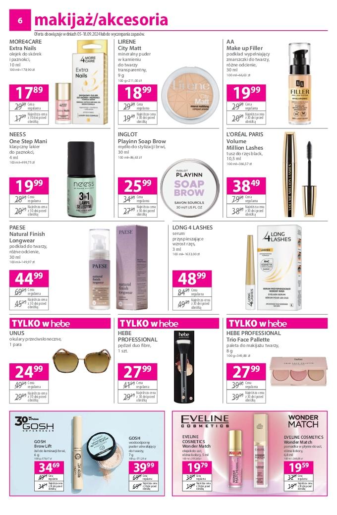 Gazetka promocyjna Hebe str. 6