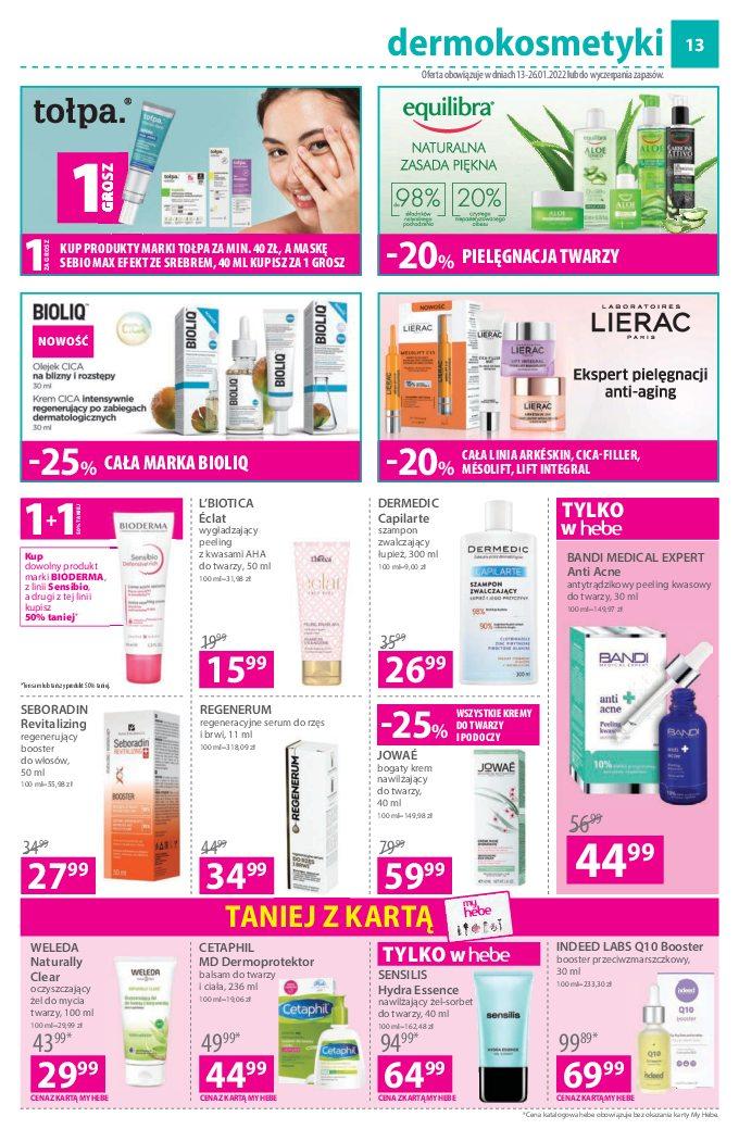 Gazetka promocyjna Hebe str. 13