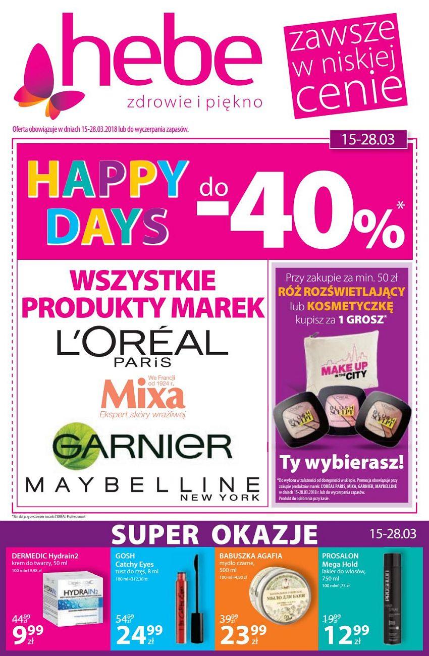 Gazetka promocyjna Hebe str. 1
