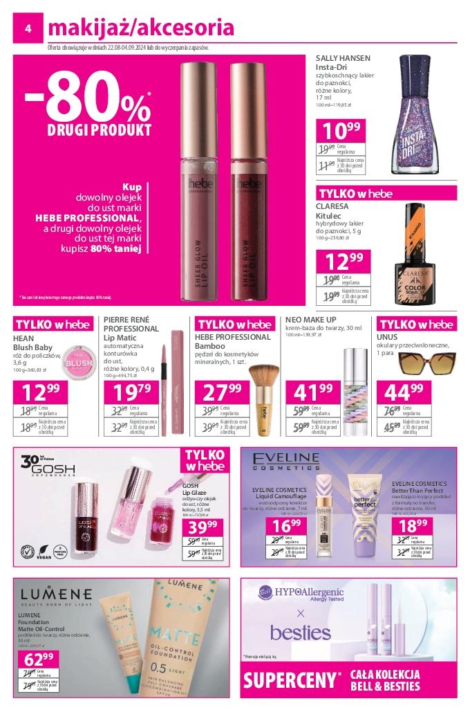 Gazetka promocyjna Hebe str. 4