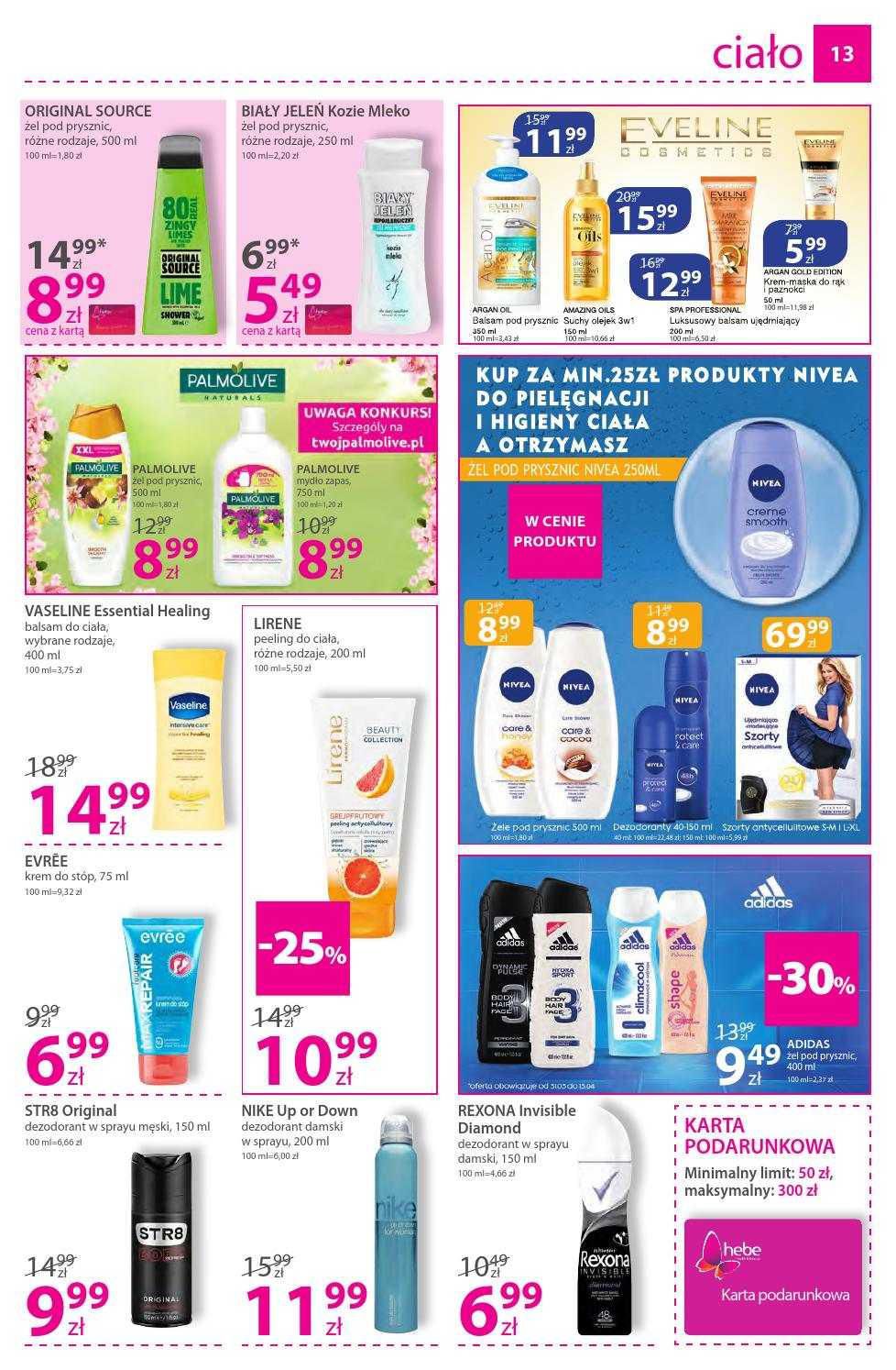 Gazetka promocyjna Hebe str. 13
