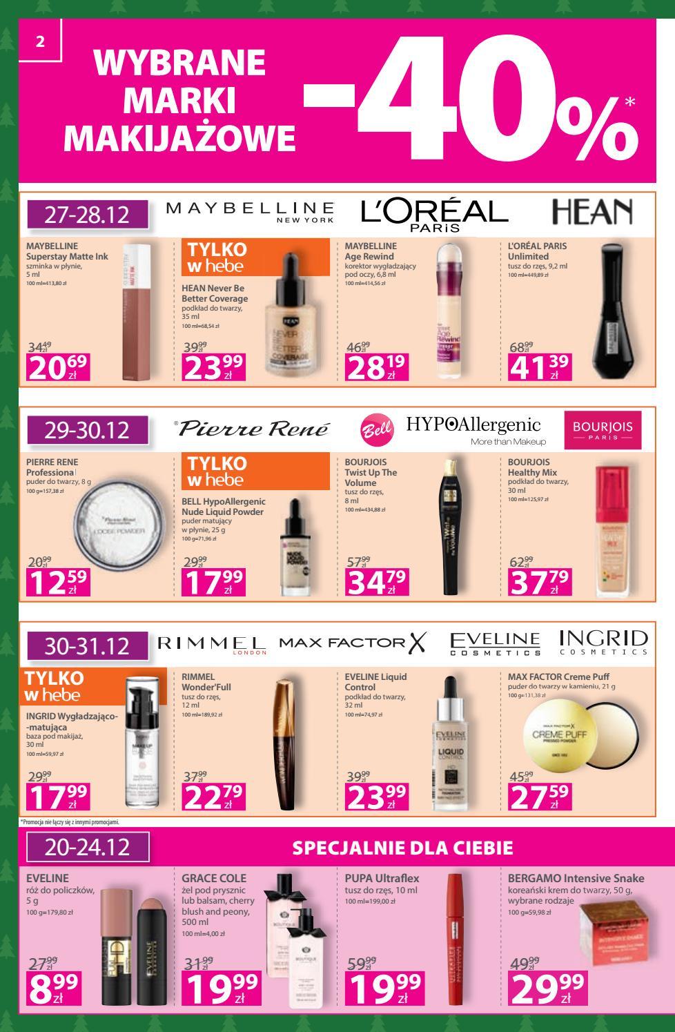 Gazetka promocyjna Hebe str. 2